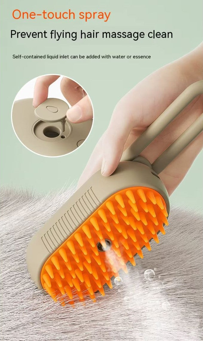 Clover & Tail™ MistEase - Steam Grooming Brush for Dogs & Cats