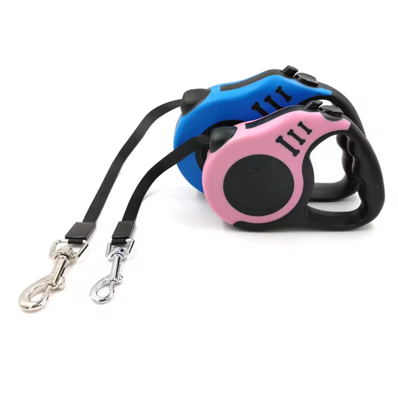 AutoRetract™ Dog Leash by Clover & Tail – Dual Sizes with One-Touch Brake & Lock for Safe, Tangle-Free Walks
