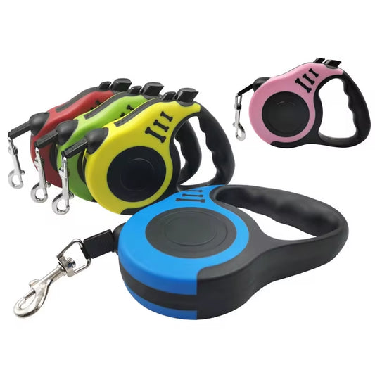AutoRetract™ Dog Leash by Clover & Tail – Dual Sizes with One-Touch Brake & Lock for Safe, Tangle-Free Walks