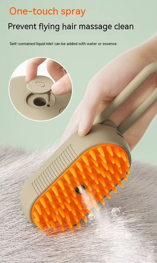 Clover & Tail™ MistEase - Steam Grooming Brush for Dogs & Cats
