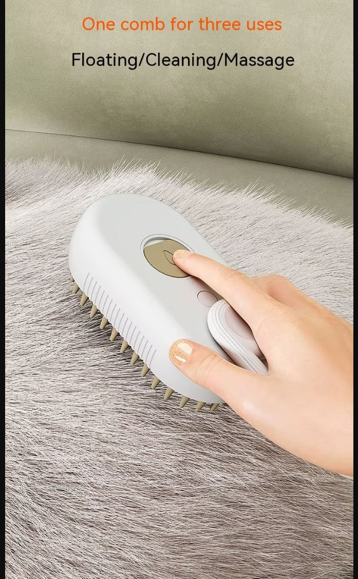 Clover & Tail™ MistEase - Steam Grooming Brush for Dogs & Cats